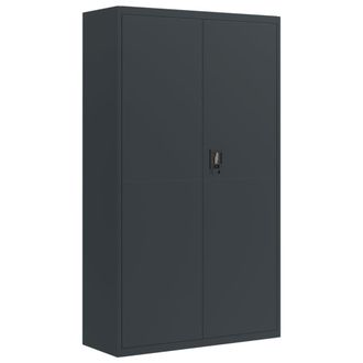 vidaXL Armario Archivador De Acero Gris Antracita 105x40x180 Cm Vidaxl