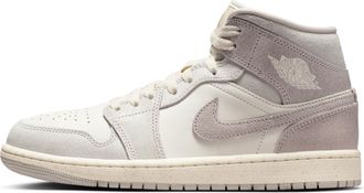 Nike Jordan Womens Air Jordan 1 Mid SE Shoes in Grey | IB7010-001