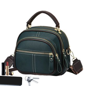 Generic Women Tote Bag - Soft PU Leather Multi-Pocket Bag, Adjustable Strap Shoulder Bags | Large Capacity Womens Hobo Bags With Adjustable Shoulder Strap For