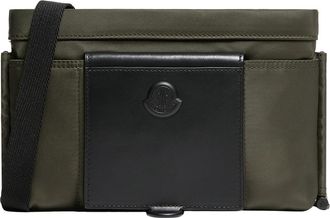 Moncler Moncler Kenton Drill Crossbody Bag, Men, Green, Size: One Size