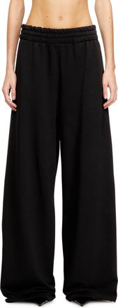 Diesel Loose track pants with elastic waistband - Pants - Woman - Black