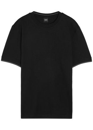 BOSS Boss Close-knit Cotton T-shirt - Black - Xxl