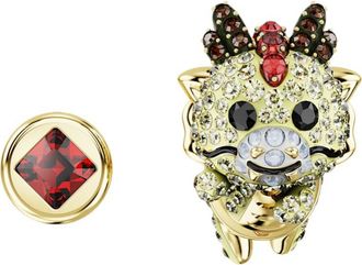 Swarovski Womens 5675832 Ladies Chinese Zodiac Earrings - Gold Metal - One Size