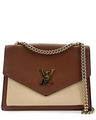 Louis Vuitton Beige Calfskin My Lock Me Chain (Authentic Pre-Loved)