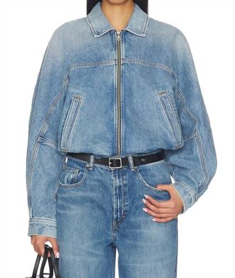 A Gold E Dixon Cocoon Bomber Jacket In Outbreak