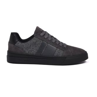 Baldinini Suede and Fabric Sneaker - Heren - Schoenen - Grijs - Maat: 44 EU Su&egrave;de