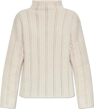Sams&oslash;e & Sams&oslash;e Satilly Sweater - Dames - Coltruien - Beige - XS - Katoen - Truien & Vesten