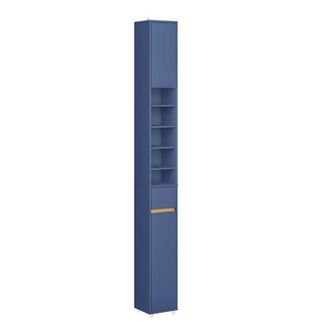 SoBuy Sobuy Mueble Columna De Ba&ntilde;o 20 Cm - Armario De Almacenamiento Delgado Con Caj&oacute;n Y Estantes Ajustables - Mueble De Ba&ntilde;o Compacto Para Wc, Espacios Peq