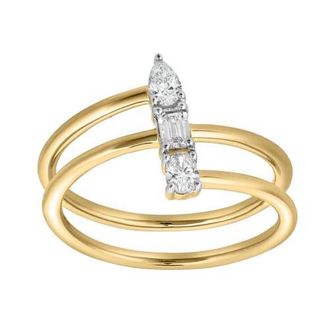 LuvMyJewelry Tayla 14K Gold Lab Grown Diamond Ring - 0.25 Ct in 14K Yellow Gold at Nordstrom, Size 7