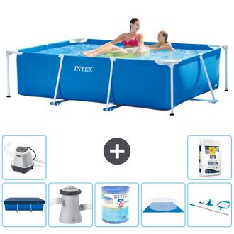 Intex Piscina Con Estructura Rectangular - 220x150x60 Cm - 7-piezas S30030