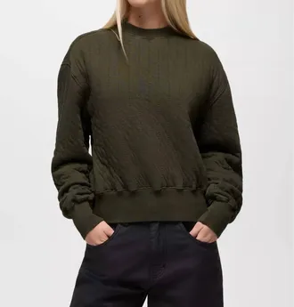 Prana Relaxed-Fit Crewneck Pullover Top In Spruce
