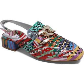 Django & Juliette Vooper Slingback in Stripe Mutli Patent Leather at Nordstrom, Size 38
