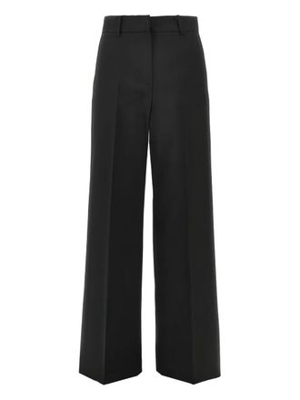 Max Mara high waisted wool trousers - Black