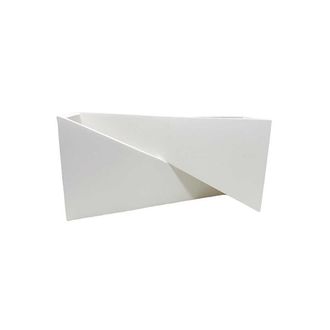 Trade Shop Trade Shop Traesio - Trade Shop - Applique In Gesso Con Forma Asimetrica Doppia Emissione Luce G9 Da Parete Gs-e73