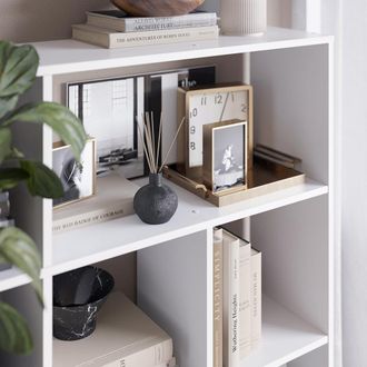 Vicco Separador De Ambientes Nove, Blanco, 107.2 X 107.8 Cm 7 Compartimentos
