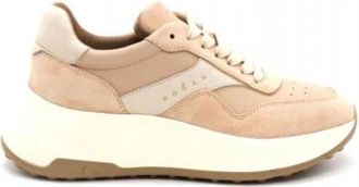 Hogan H669 Sneakers - Heren - Sneakers - Beige - 38 1/2 EU - Leer - Schoenen