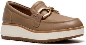 Clarks Zylah Patent Loafer in Taupe Leather at Nordstrom Rack, Size 12