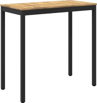 vidaXL Mesa De Bar Para Jard&iacute;n Blanco Y Negro 108,5 X 55 X 105 Cm Vidaxl