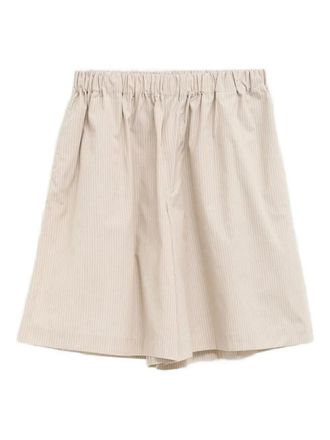 BASERANGE Claude striped elasticated shorts - Neutrals