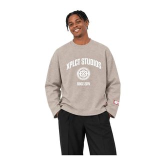 XPLCT Studios Family Longsleeve - - Sweatshirts & Hoodies - Uomo - Beige - S