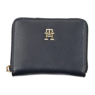 Tommy Hilfiger Accessoires, Dames, Blauw, ONE Size, Blauwe Damesportemonnee met Rits
