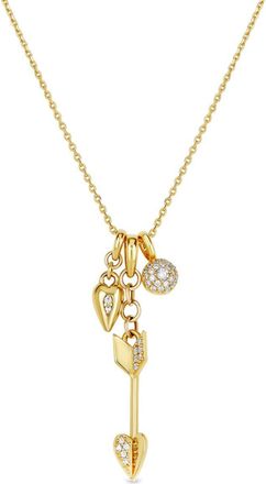 Dinny Hall 9K yellow gold My World diamond necklace