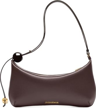 Jacquemus Borsa a spalla Le Bisou Perle - Marrone
