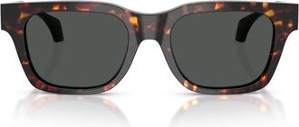 Versace Square Havana Acetate Sunglasses - Brown