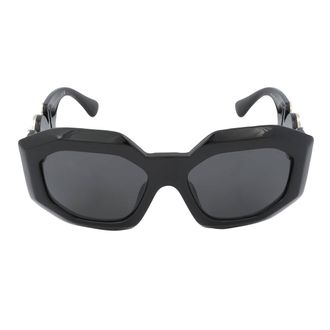 Versace Dark Gray Irregular Ladies Sunglasses VE4424U GB1/8756