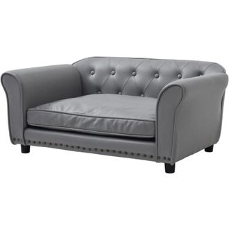 Vente-Unique Vente-unique - Divanetto per animali in similpelle L.94 x p. 65 x h. 42 cm Grigio - galiama