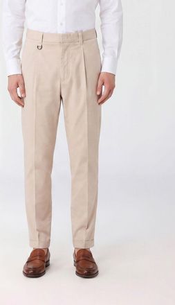 Paolo Pecora Pantaloni chino in misto cotone
