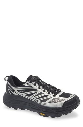 Hoka One One Mafate Speed 2 Sneaker in Black /Silver at Nordstrom, Size 10.5
