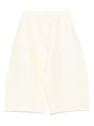 Pleats Please Issey Miyake Thicker Bottoms 2 trousers - Yellow