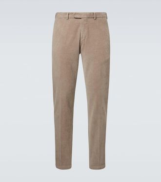 Thom Sweeney Pantaloni slim in velluto a coste di cotone