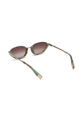 Furla Womens Sunglasses Light Gold-Brown Gradient Metal