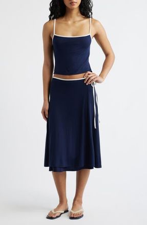 Free People Opal Tank & Skirt Set in Navy Combo at Nordstrom, Size X-Large