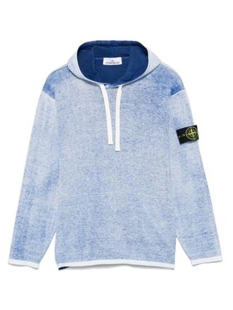 Stone Island Oversize Fit Hooded Jumper Raw Hand Light Organic Cotton