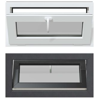 vidaXL Color Interno De Ventana De S&oacute;tano Blanco Risor 80 X 40 Cm Vidaxl