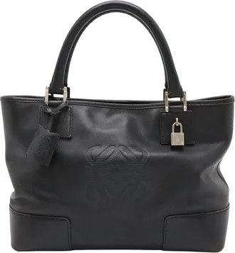 Loewe Black Calfskin Anagram Amazona Handbag (Authentic Pre-Loved)