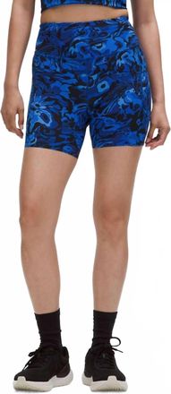 lululemon Fast & Free High Rise Shorts In Flower Meld Galactic Cobalt Multi
