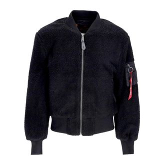 Alpha Industries Sherpa Teddy Zwart Jack Mannen - Heren - Bomber jackets - Zwart - M - Polyester - Jassen