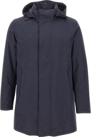 Herno Parka in 2-Layer Gore-Tex - Heren - Regenjassen - Blauw - XL - Nylon - Jassen