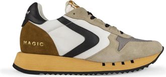 Valsport Heritage Run Beige Sneakers - Heren - Sneakers - Beige - 40 EU - Katoen - Schoenen