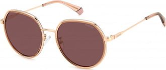 Polaroid Womens PLD 4160 55 DDB Sunglasses - Rose Gold - One Size