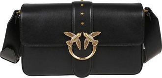 Pinko Pinko, Dames, Tassen, Zwart, Maat: ONE Size Leer