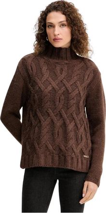 Silvian Heach Henry Turtleneck Sweater - Dames - Coltruien - Bruin - 2XL - Wol - Truien & Vesten