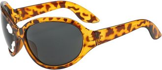 Generic Sunglasses Woman Hip Hop Punk Big Frame For Women Sun glasses Male Female Sunglass,Leopard Gray 2026