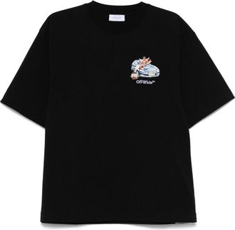 Off-white T-shirt Fresco Arrow Skate - Nero