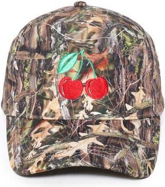 David and Young Cherry Embroidered Baseball Cap in Camo at Nordstrom Rack
