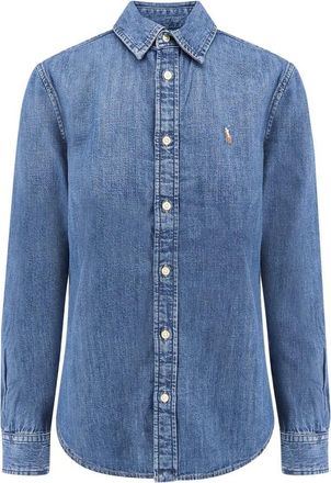 Polo Ralph Lauren Donna, Camicette, Blu, S, new